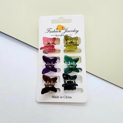 Mini Colourful Hair Claw Clip Set(6PCS)