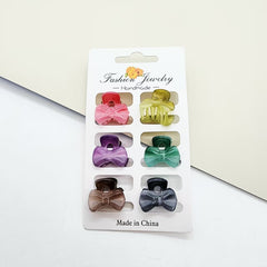 Mini Colourful Hair Claw Clip Set(6PCS)