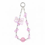 Beaded Phone Strap – Cute Keychain Charm Assorted Colours NZ Stock