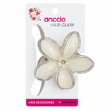 Pastel Glitter Flower Claw Hair Clip