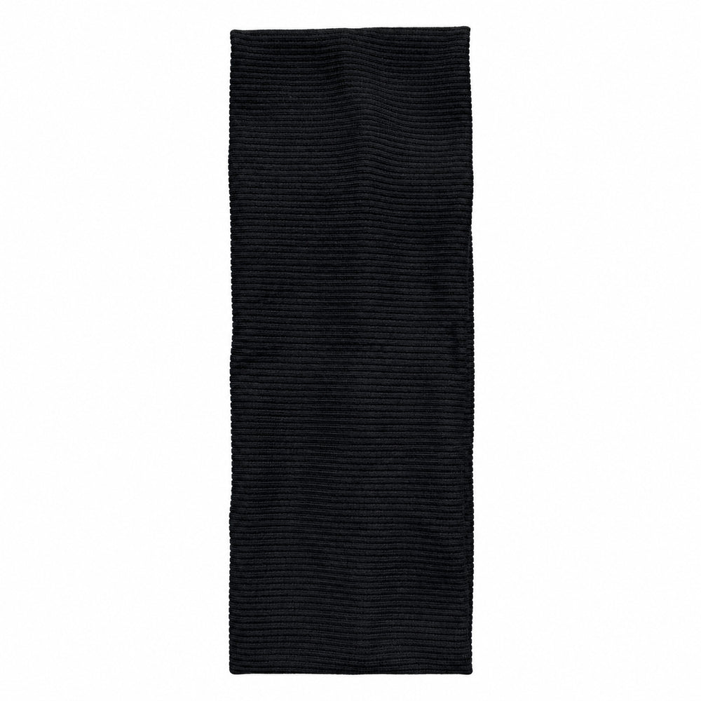 Ribbed Stretch Headband – Black