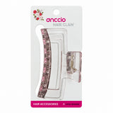 Pastel Rectangle Hair Claw Clip – Pink