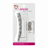 Pastel Rectangle Hair Claw Clip – Clear