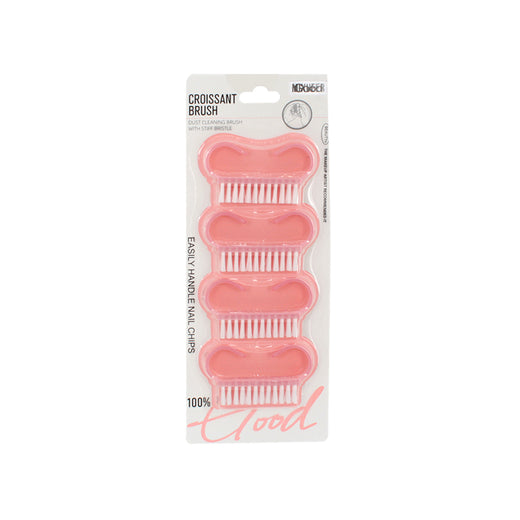 4PCS Nail Brush (GM-85058) - Set of four pink nail brushes for easy grooming and nail art application.