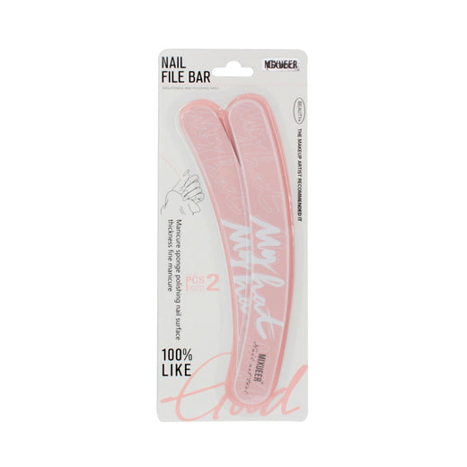 2-Piece Nail File Set – Soft Curve Design for Smooth Shaping | Pink or Blue (GM-85129)