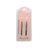 Tweezers(2PCS) packaging featuring two stylish personal care tweezers for precision grooming.