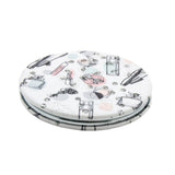 round compact mirror random design portable pocket makeup mirror gift nz stock
