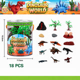 18-Piece Dinosaur World Play Set
