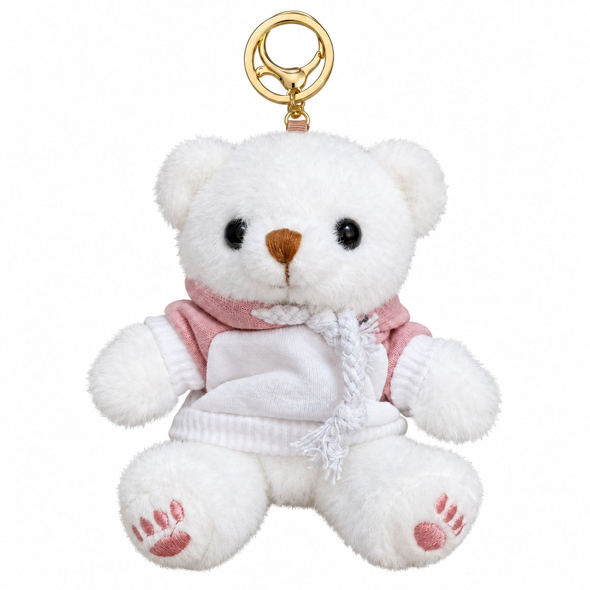 Hoodie Teddy Bear Plush Keychain (12 cm)