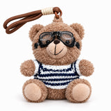 Aviator Teddy Bear Plush Keychain (12 cm)