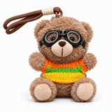 Aviator Teddy Bear Plush Keychain (12 cm)