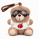 Aviator Teddy Bear Plush Keychain (12 cm)
