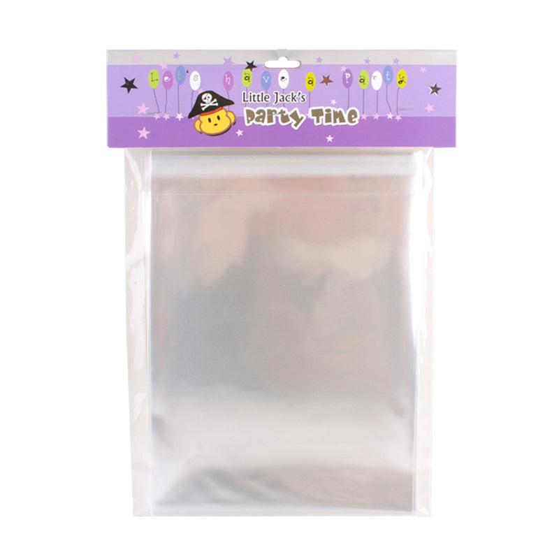 📦 Clear Cellophane Bags – Self-Adhesive | Multiple Sizes - Transparent packaging for gifts and crafts.