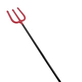 Three-pronged Fork(80CM) featuring a red pronged end and a black handle, ideal for various agricultural tasks.
