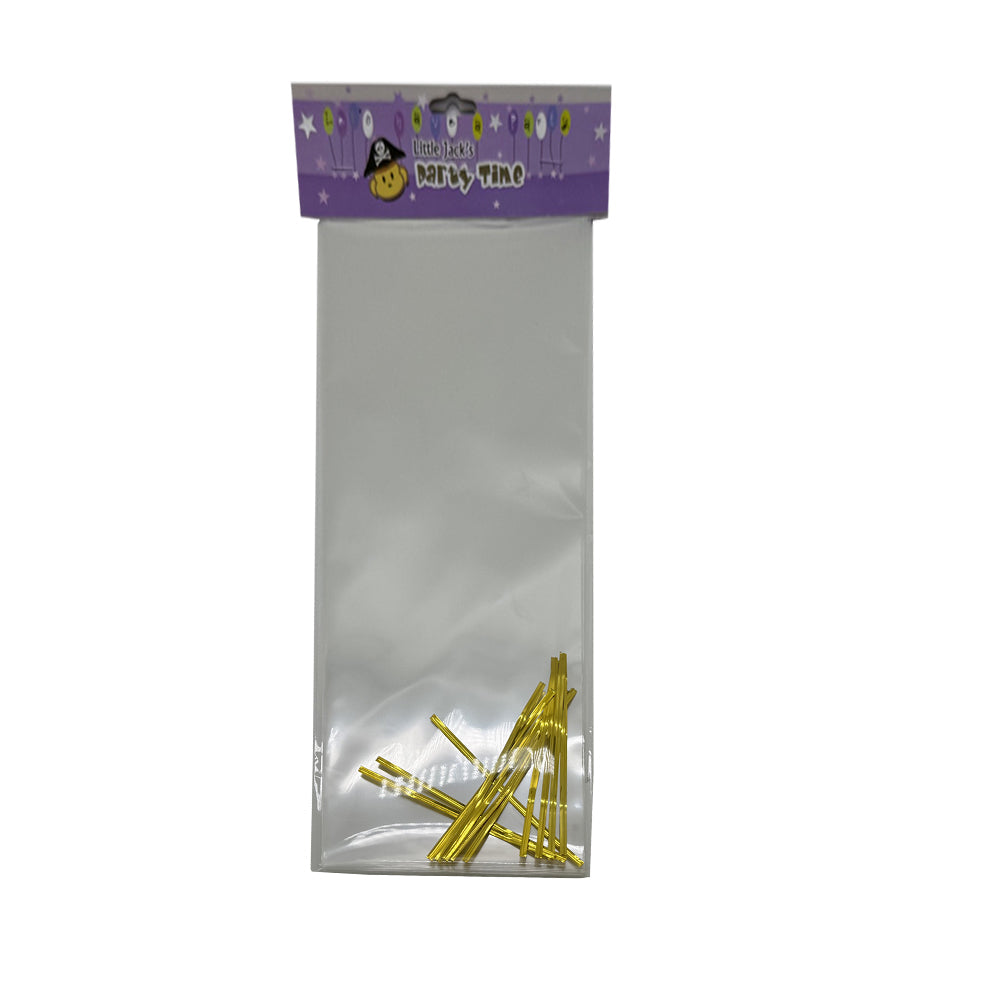 Wine Cookie Bag(12PCS,14.5*37CM) packaging featuring golden straws for a festive look.