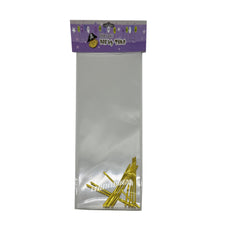 Wine Cookie Bag(12PCS,14.5*37CM) packaging featuring golden straws for a festive look.