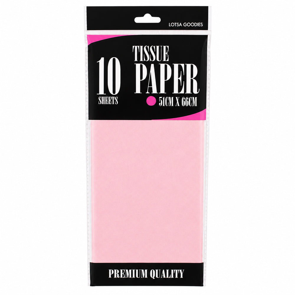 Light Pink tissue paper, 10 sheets, 51 x 66cm