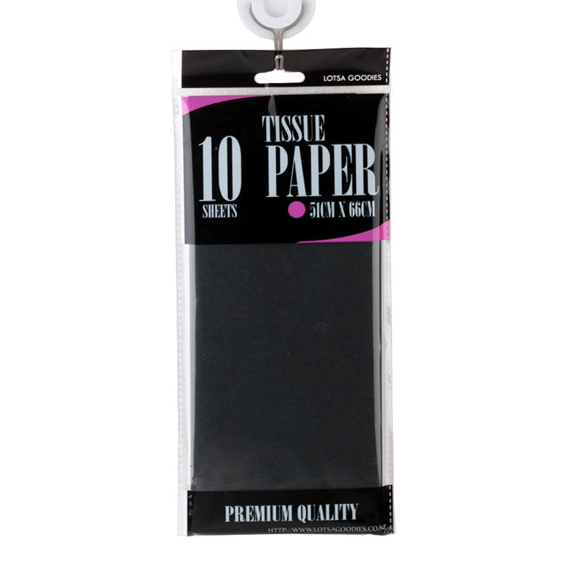 Tissue Paper (20"*26"/51*66CM) 10 Sheets Black