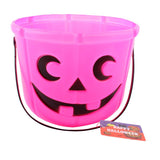 Halloween Basket (Pkin) features a cheerful pink pumpkin design perfect for trick-or-treating.