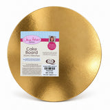 Gold round cake boards, 25cm – 2 Pack