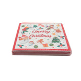 X-mas Serviette featuring festive designs and a "Merry Christmas" message, perfect for holiday celebrations.
