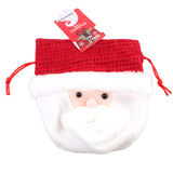 X-mas Shp Pouch (15*17CM) featuring a Santa Claus design and festive red trim.