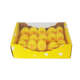 Chick (8CM) set of fluffy yellow chicks in a box, perfect for decorations or crafting.