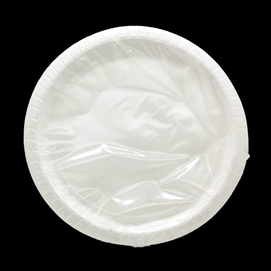 Party Plate(10PCS/23CM) - disposable white plastic plates in packaging for events and gatherings.
