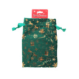 Q.X-mas Pouch(13*18CM) display with festive Christmas design and drawstring closure.