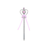 ✨ Princess Magic Wand – 3 Sparkly Colors for Little Royals! with heart design and pink ribbon.
