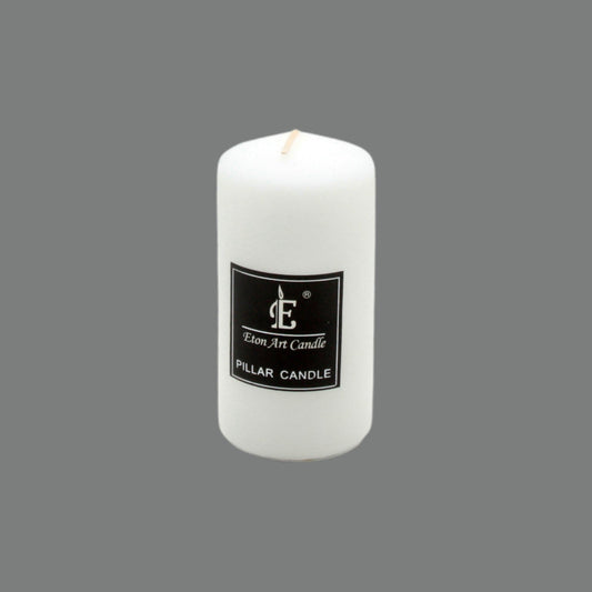 White Pillar Candle(5*10CM) - simple and sleek design, perfect for home use and events.