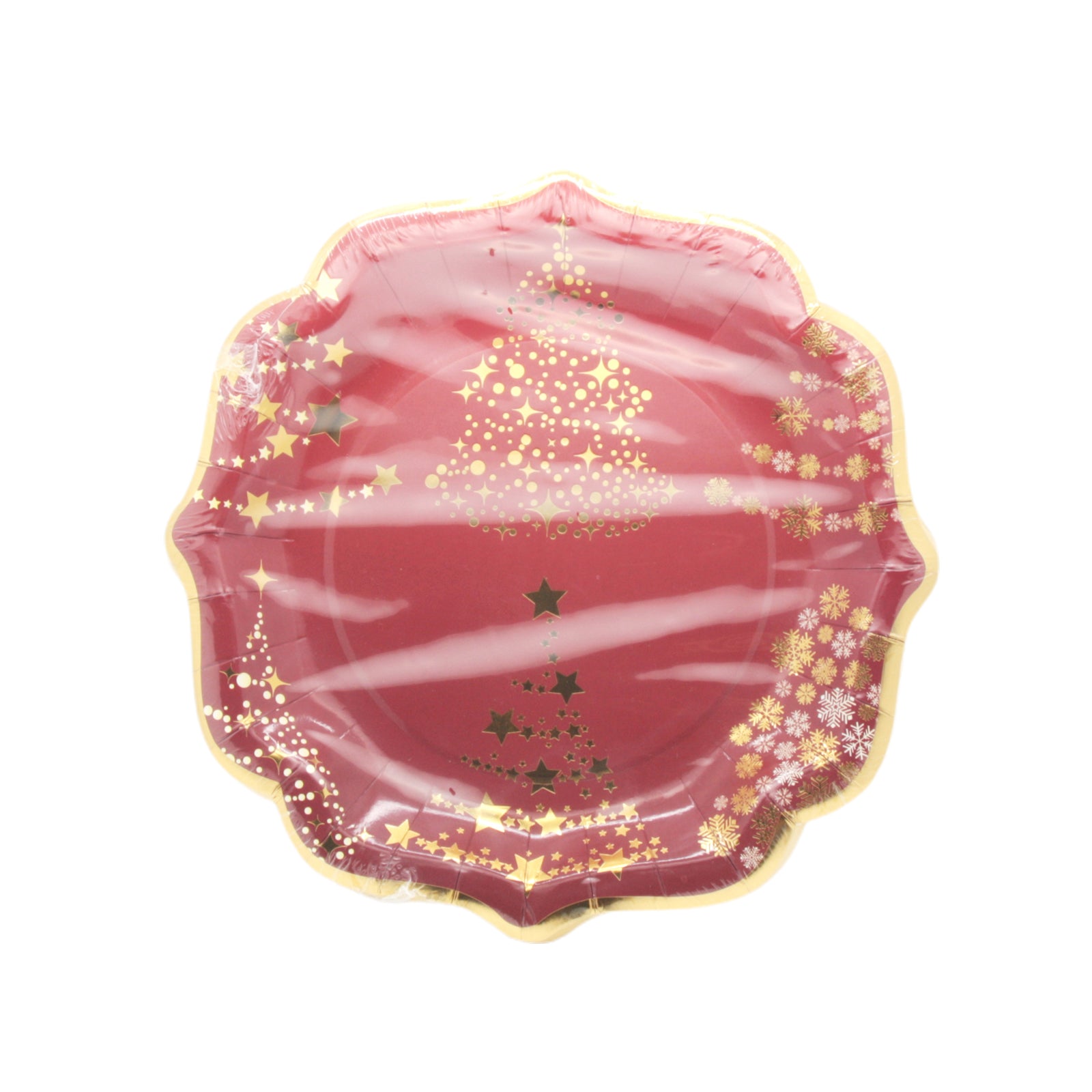 Christmas Plate(23CM,10PCS) with festive design, perfect for holiday gatherings and celebrations.