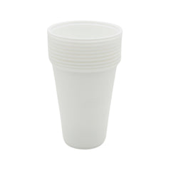 Party Cup(902/10PCS) - Stack of white disposable cups ideal for parties and gatherings.