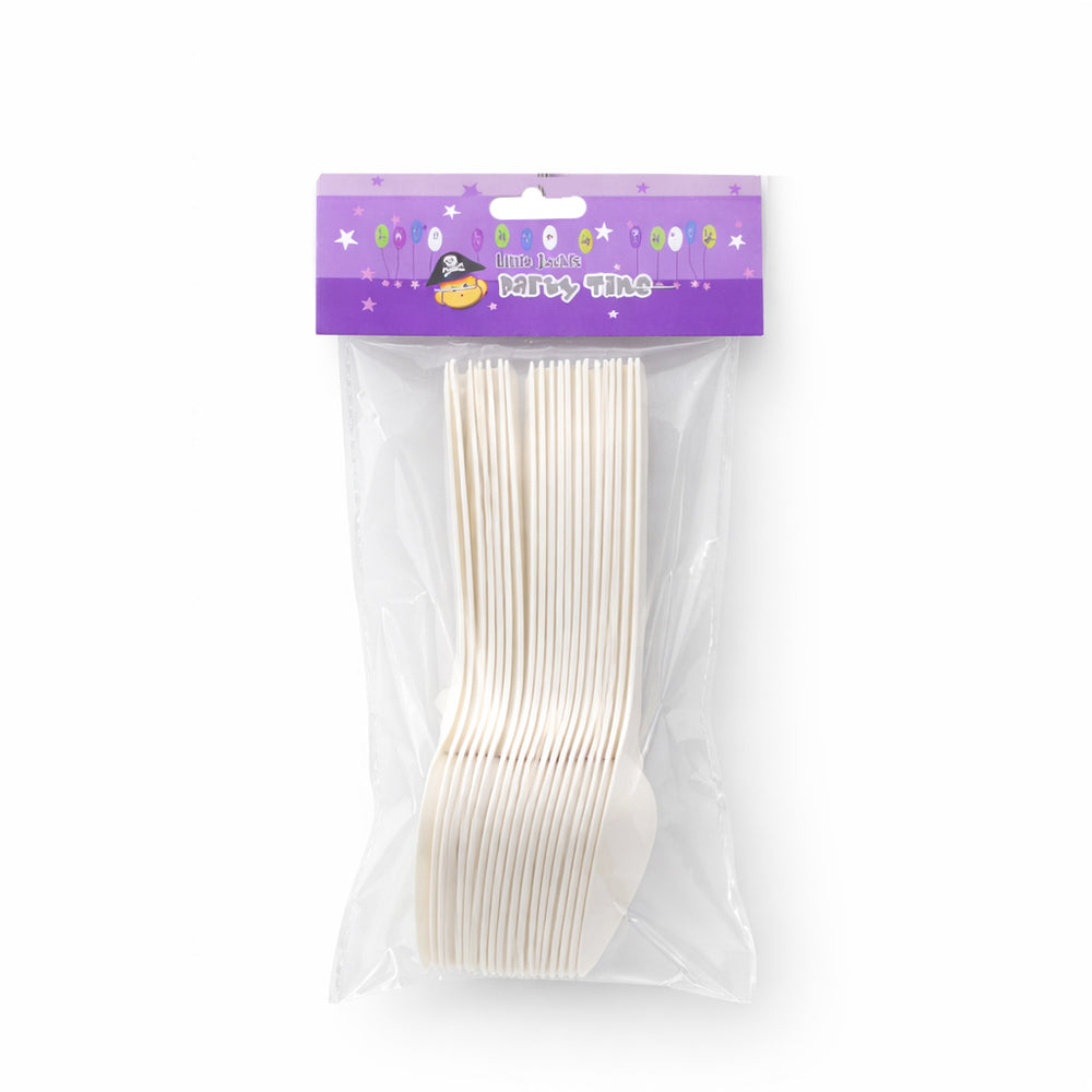 biodegradable spoons 20pcs disposable cutlery party supplies nz stock
