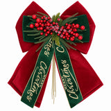 Xmas Bow w/Holly Ribbon(50*70CM)