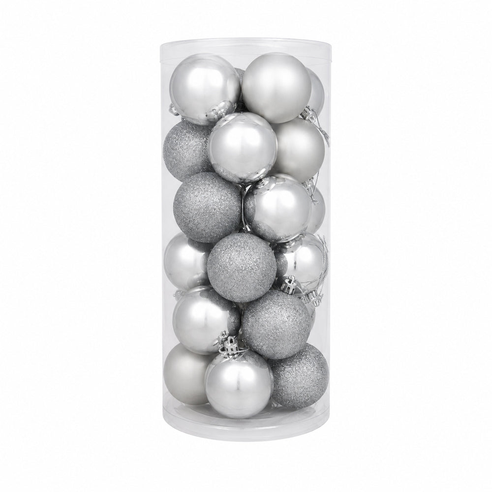 4CM X-mas NR Ball(24PCS/Silver)