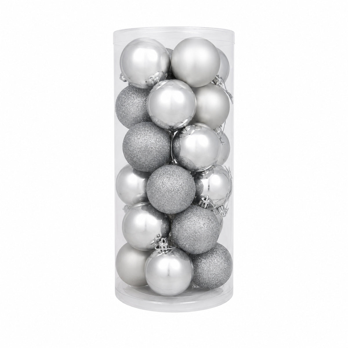 6CM X-mas NR Ball(24PCS/Silver)