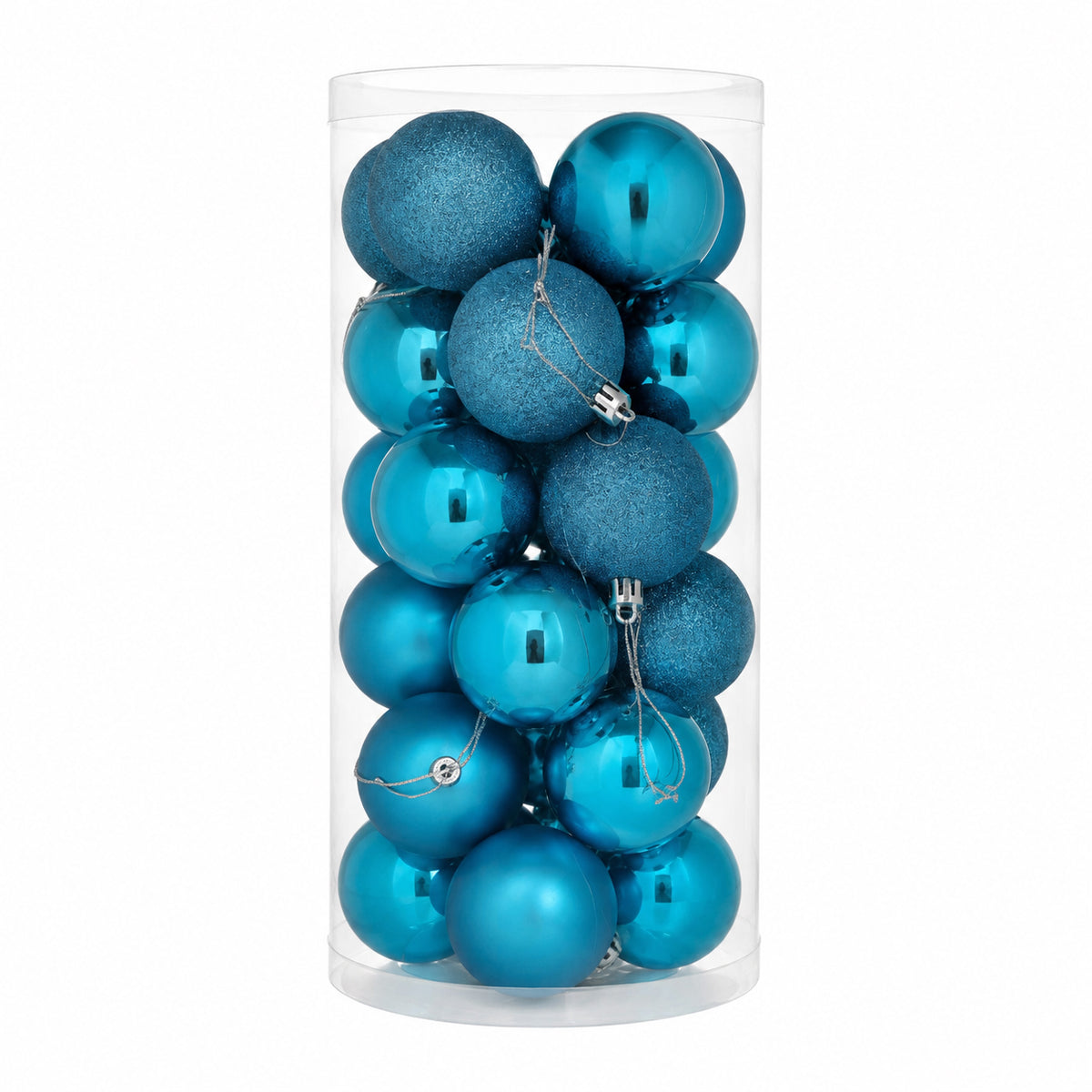 6CM X-mas NR Ball(24PCS/Light Blue)