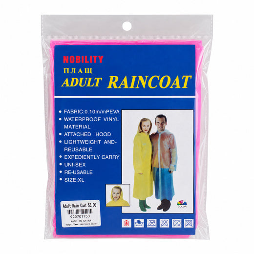 Adult Raincoat – Pink