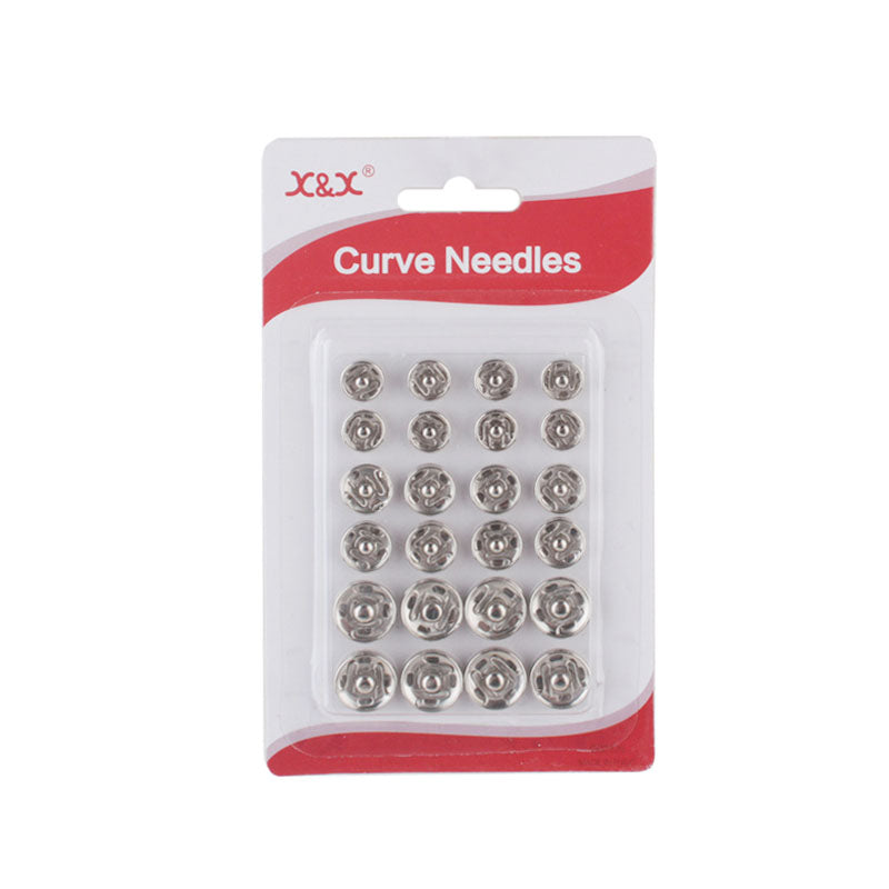Metal Snap Button(24PCS) - Pack of 24 durable metal snap buttons for various crafting projects.