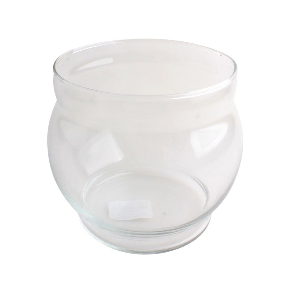 Candle Vase(11*11.5CM) - clear glass decorative vessel for candles and floral arrangements.