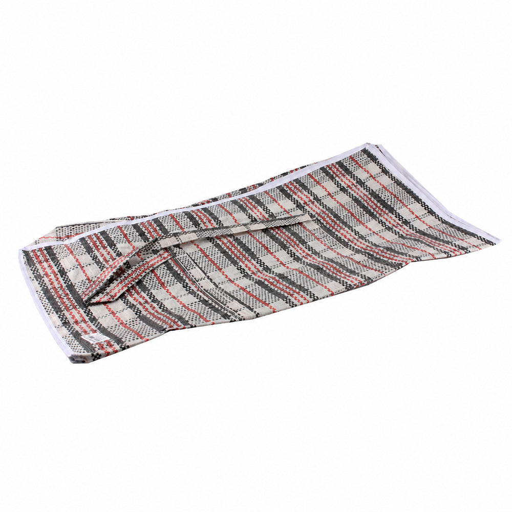 Checked Storage Bag – 70 × 65 × 20cm – Grey Check