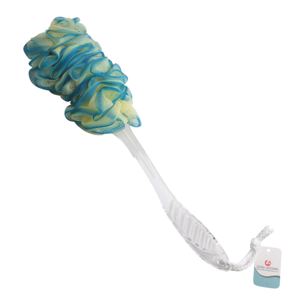 🛁 Bath Shower Loofah with Long Handle – Deep Cleansing Back Scrubber for gentle exfoliation and hard-to-reach areas.