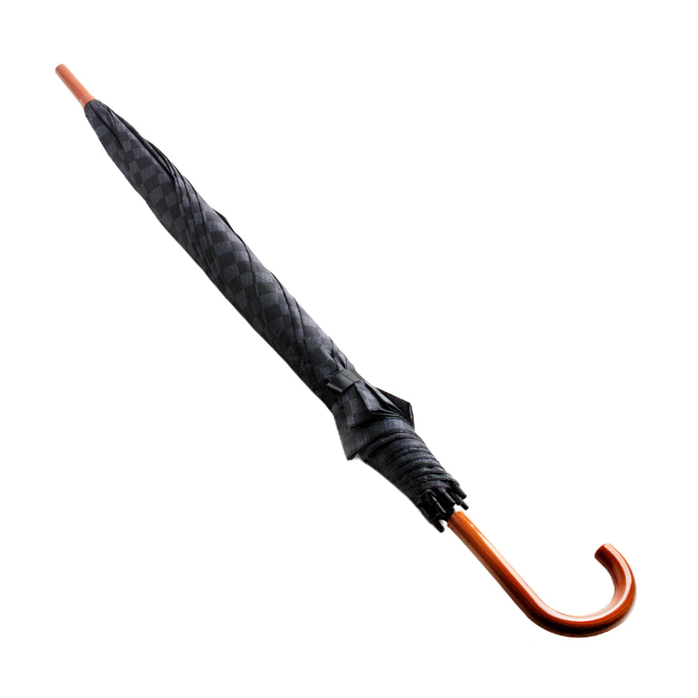 ☔ Long Handle Umbrella – Classic Pattern (Assorted Styles)(Q)
