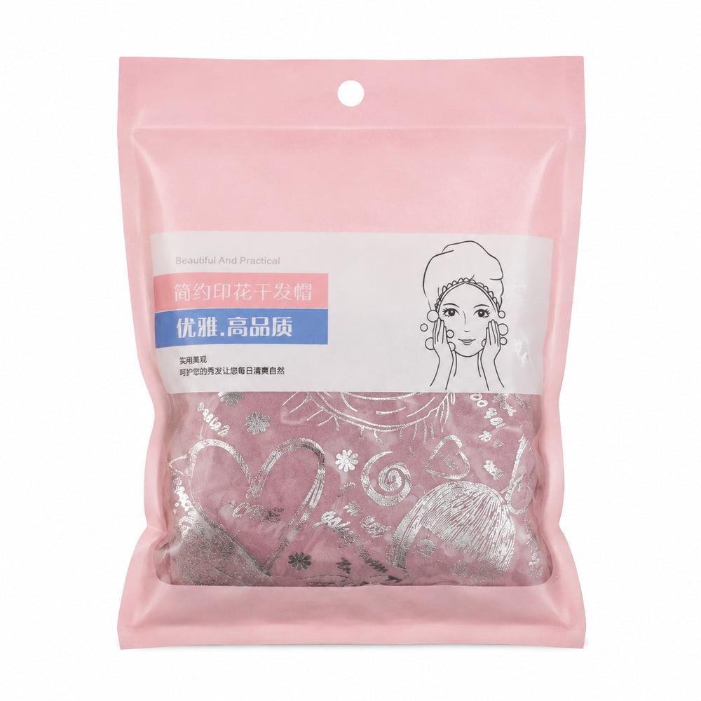 Printed Shower Cap – Pink