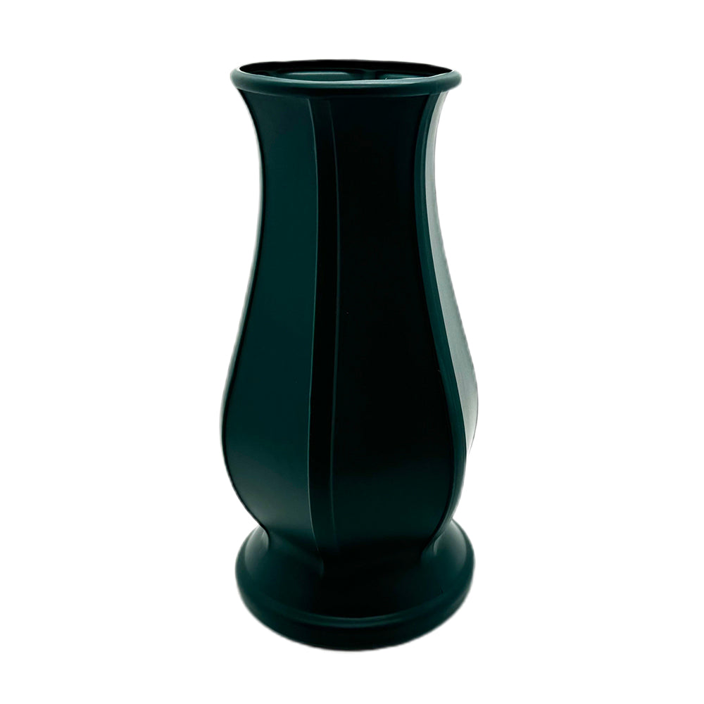 🏺Modern Plastic Flower Vase – White / Red / Black(3571) in stylish black design, perfect for floral arrangements.