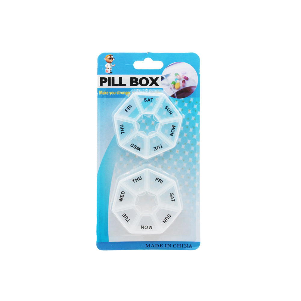 Pill Case 2 Week Heptagon