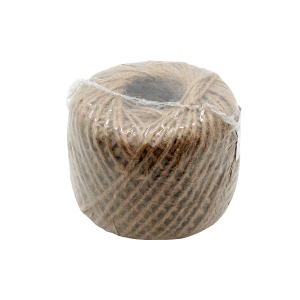 Jute Roll(75G/25) packaged natural twine for crafting and gardening purposes.