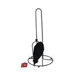 Vertical Paper Towel Stand in black, stylish design for kitchen organization and easy access to paper towels.