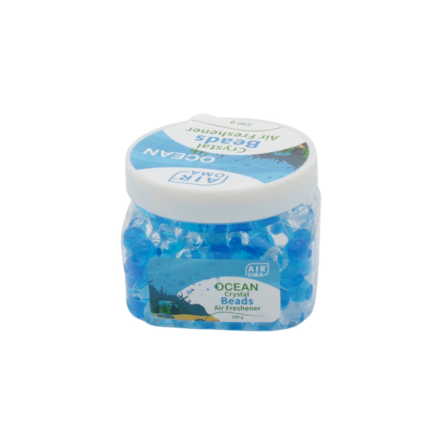 Crystal Beads Air Freshener – Long-Lasting Gel Beads for Home, Office, Bathroom, Car (Assorted Scents) in Ocean scent.